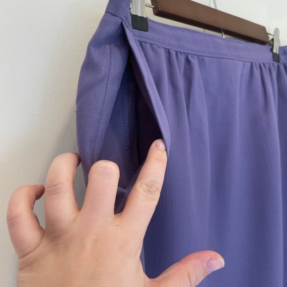 Vintage Pendleton Sophisticates Pencil Skirt Lilac Purple 16 - Picture 3 of 5